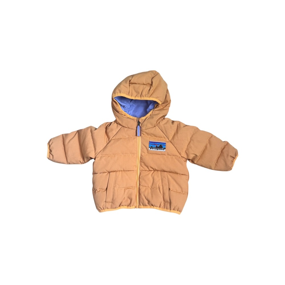 Patagonia Baby Cotton Down Jacket  Gold Retro Logo‎ 61450 Size 3-6 Months  NEW